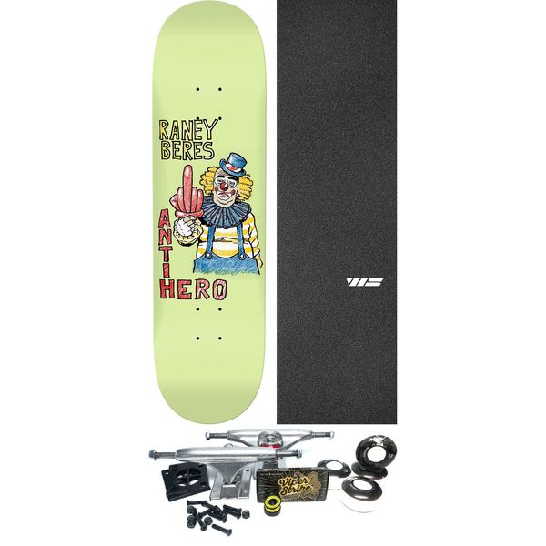 Anti Hero Skateboards Raney Beres Non-Sequitur Skateboard Deck - 8.38" x 32.25" - Complete Skateboard Bundle